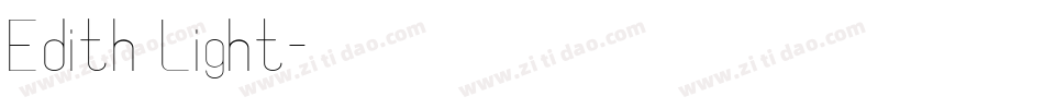Edith Light字体转换